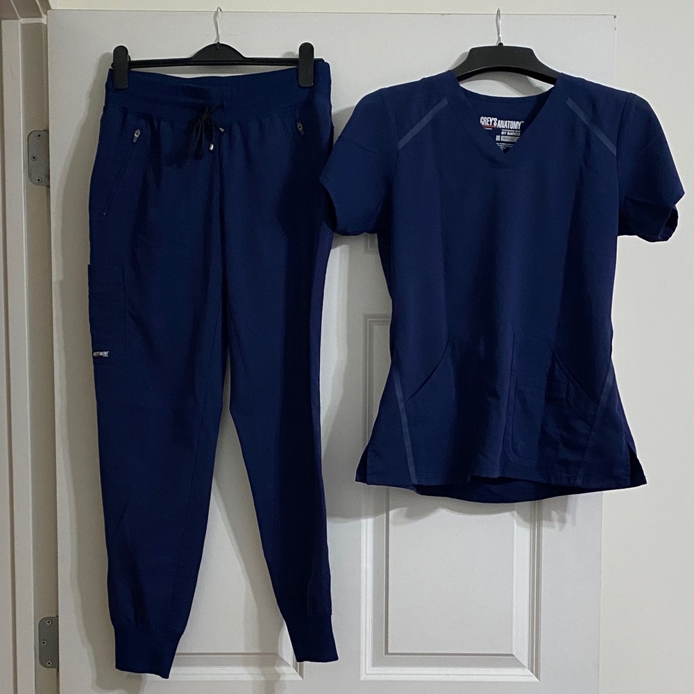 Grey's Anatomy Navy Blue Scrub Set